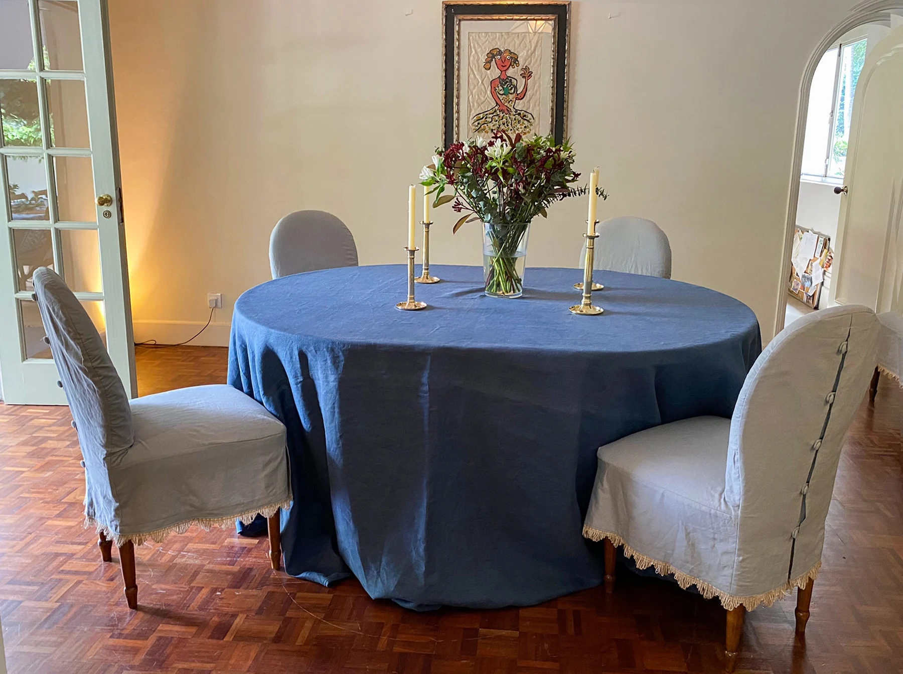 The Balloon dining chair with loose cover thumbnail 2